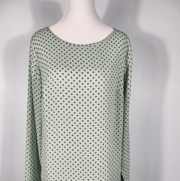 Ana Tayor Green Polka Dot Blouse Size S - Picture 1 of 8